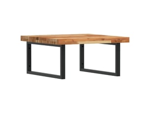 Étagère de vasque murale acier et bois massif d'acacia shl2658