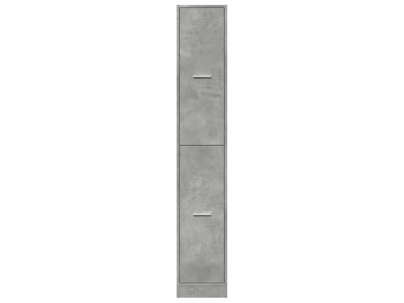  Meuble de rangement, armoire d'apothicaire gris béton 30x41x174,5 cm bois ingénierie  - Conforama E