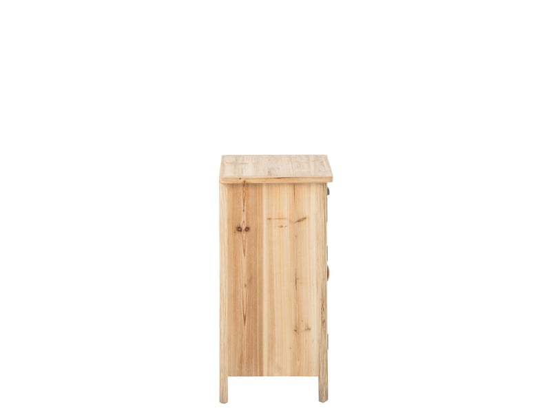  Table de chevet en bois chamonix 71cm naturel  - Conforama D