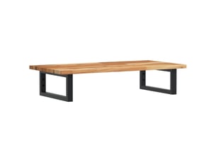 Étagère de vasque | étagère murale acier et bois massif d'acacia shl1812