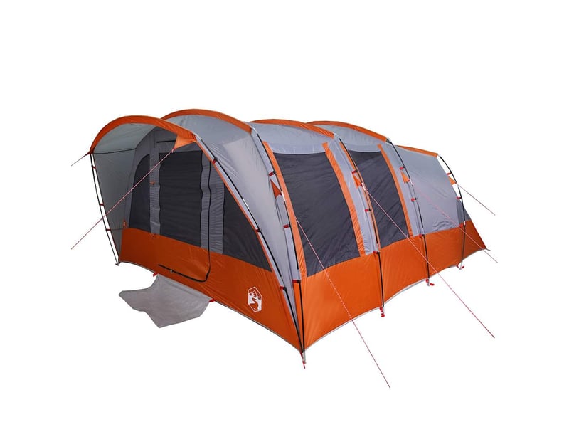  Tente de camping, tente familiale tunnel 8 personnes gris imperméable  - Conforama E