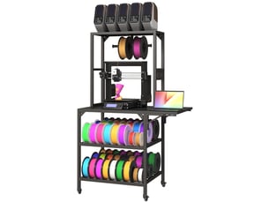 Bibliotheque coloris  noir 3 étagère(s) ELVMI  - 58.9 cm x 166.1 cm