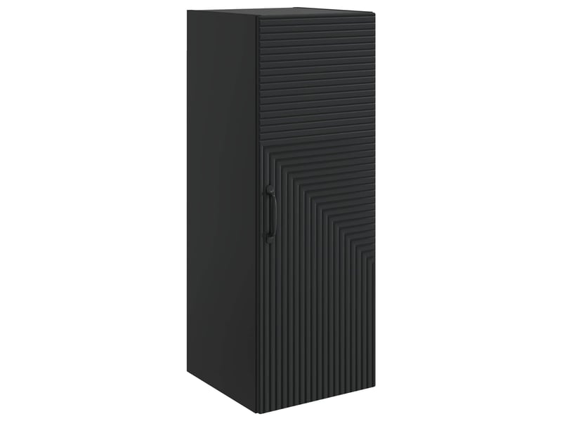  Armoire murale salon, meuble de rangement noir 33 x 34,5 x 90 cm bois d'ingénierie shl7215  - Conforama A