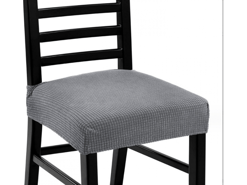  Housse de chaise grise, taille universelle, tissu spandex amovible, facile à nettoyer XLH-ZLS-009236ZLS - Conforama A