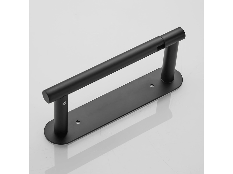  Porte-serviettes en papier en acier inoxydable, porte-rouleau de papier rotatif monobloc, facile à installer, noir  - Conforama E