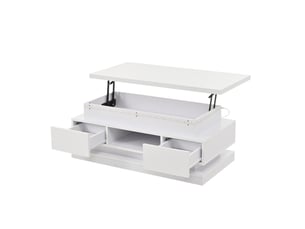 Table rectangulaire coloris blanc <strong>ATELIER CONFORTIEL</strong> <strong></strong> - 50 cmx100 cm