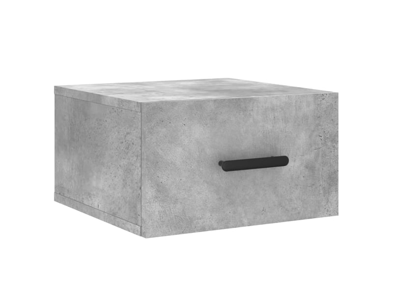  Table de chevet - cabinet de chevet - table de nuit murale gris béton 35x35x20 cm  - Conforama A