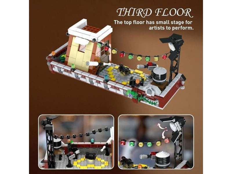 Maison de café ville vintage 3 étages kit abs 1589 pièces avec led 151498_AABIW69968_6_DROPFR - Conforama E