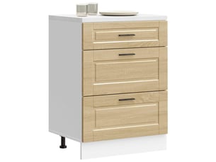 Meuble de rangement, armoire de cuisine porto chêne sonoma bois d'ingénierie shl5945