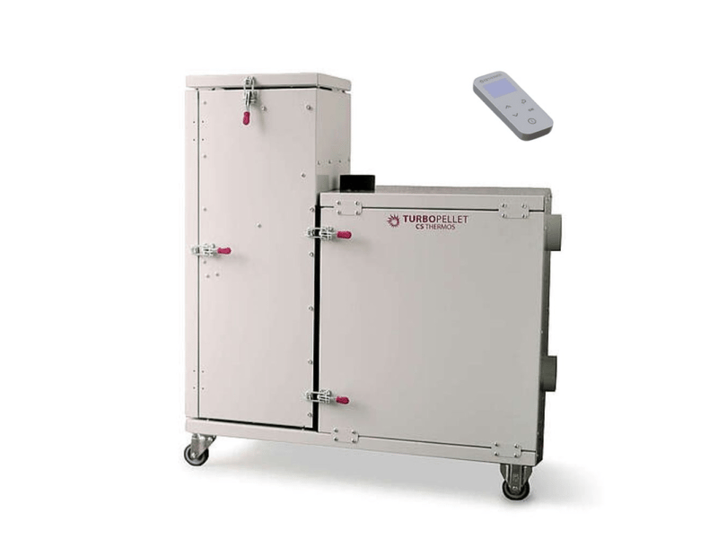 Poêle à granulés extérieur - turbopellet air 12 kw - blanc - Conforama A