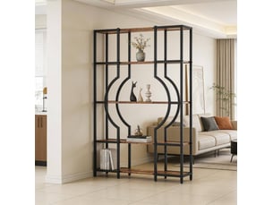 Bibliotheque coloris bicolore 5 étagère(s) <strong>DESMIU</strong> <strong></strong> - 104 cm x 169 cm