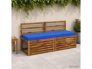 Lot de 2 coussins de banc, coussins d'assise soest 100 % polyester bleu royal cf57134