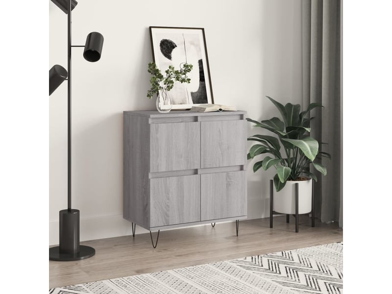  Buffet - bahut - meuble de rangement sonoma gris 60x35x70 cm bois d'ingénierie  - Conforama B