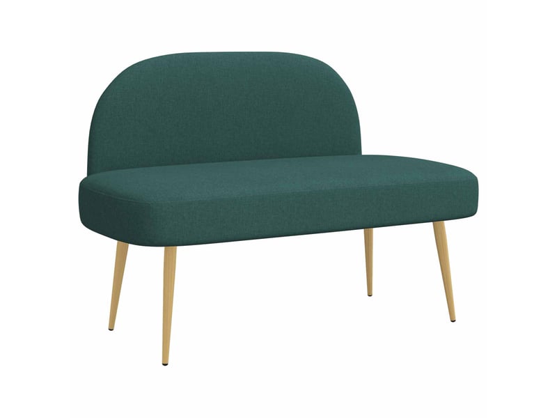  Banc rembourré, banc de lit avec dossier vert foncé 110x60x76 cm  - Conforama A