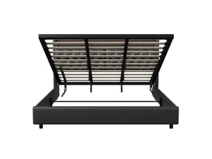 Lit coffre 180x200 cm coloris noir