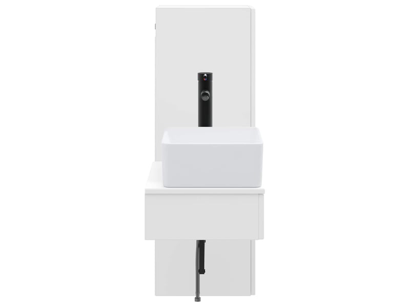  Ensemble de mobilier de salle de bain 2 pcs blanc shl3790  - Conforama D