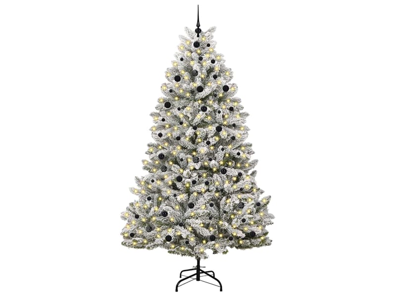  Sapin de noël, arbre de noël artificiel 240 cm 300 led blanc chaud shl9003  - Conforama C