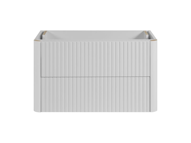  Meuble sous vasque suspendu linea 80 cm blanc  - Conforama D