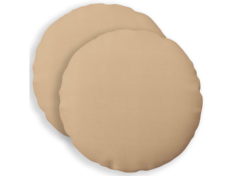  Lot de 2 coussins avec oreiller, coussins décoratifs heerlen crème tissu cf50213  - Conforama B
