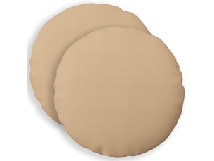 Lot de 2 coussins avec oreiller, coussins décoratifs heerlen crème tissu cf50213