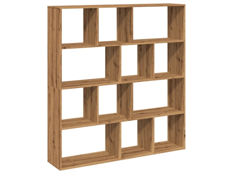  Bibliothèque, étagère de rangement chêne artisanal 132x29x141,5 cm bois d'ingénierie  - Conforama A