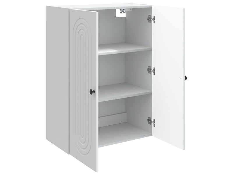  Armoire murale salon, meuble de rangement blanc 66x34,5x90 cm bois d'ingénierie shl9608  - Conforama C