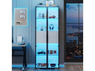 Vitrine coloris blanc <strong>OOIILLEE</strong> <strong>Luxe haut de gamme</strong> - 40 cmx160 cm