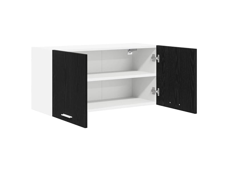  Meuble de cuisine - armoire suspendue chêne noir 80 x 31 x 40 cm bois d'ingénierie  - Conforama E
