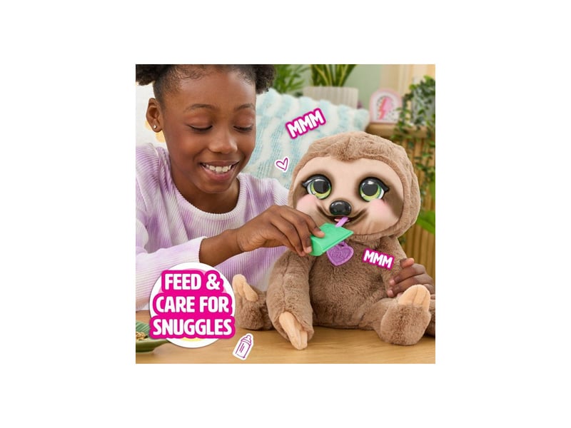  Peluche interactive bebe paresseux snuggles 50 sons et reactions 33 cm FUR0886144282096 - Conforama C
