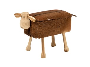 Pouf / repose pied PARIS PRIX marron