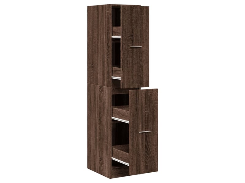  Armoire apothicaire chêne marron 30x41x144,5 cm bois ingénierie  - Conforama A