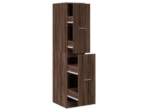 Armoire apothicaire chêne marron 30x41x144,5 cm bois ingénierie