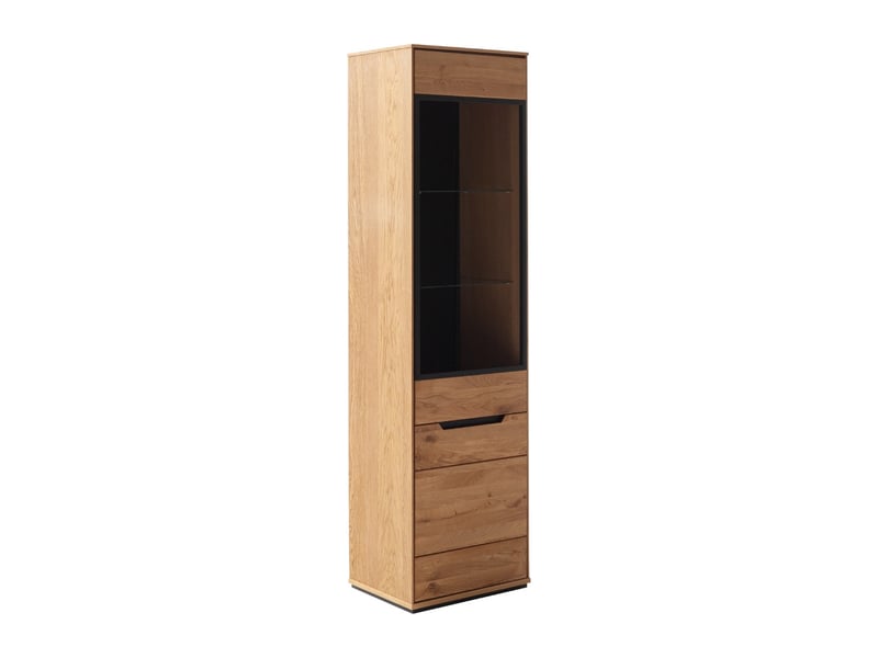  Ensemble de salon composé de 4 meubles coloris chêne sauvage huilé  - Conforama D