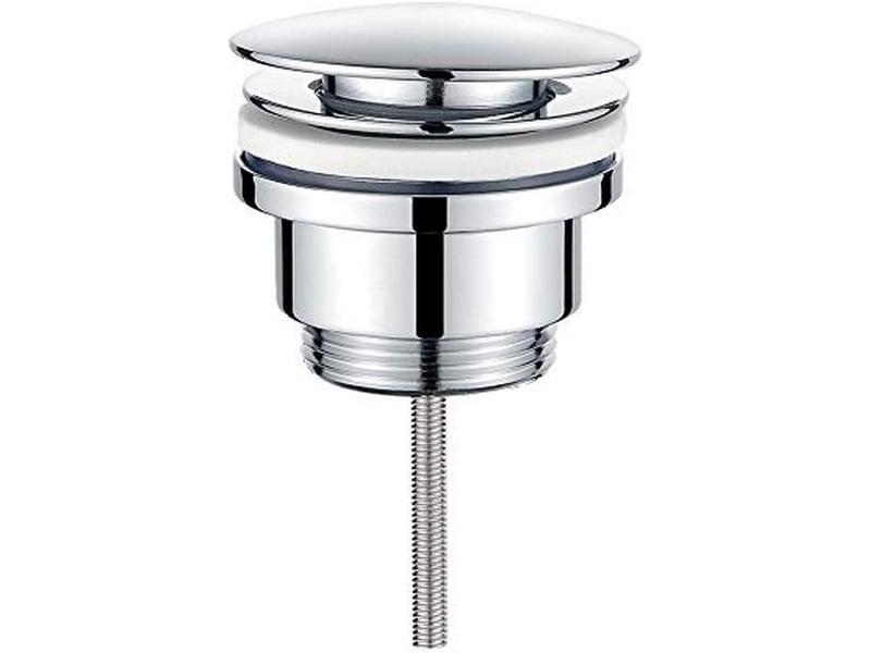 Bonde de lavabo à clapet (sans trop-plein) - bouchon de vidange - bonde de lavabo, argenté - Conforama A