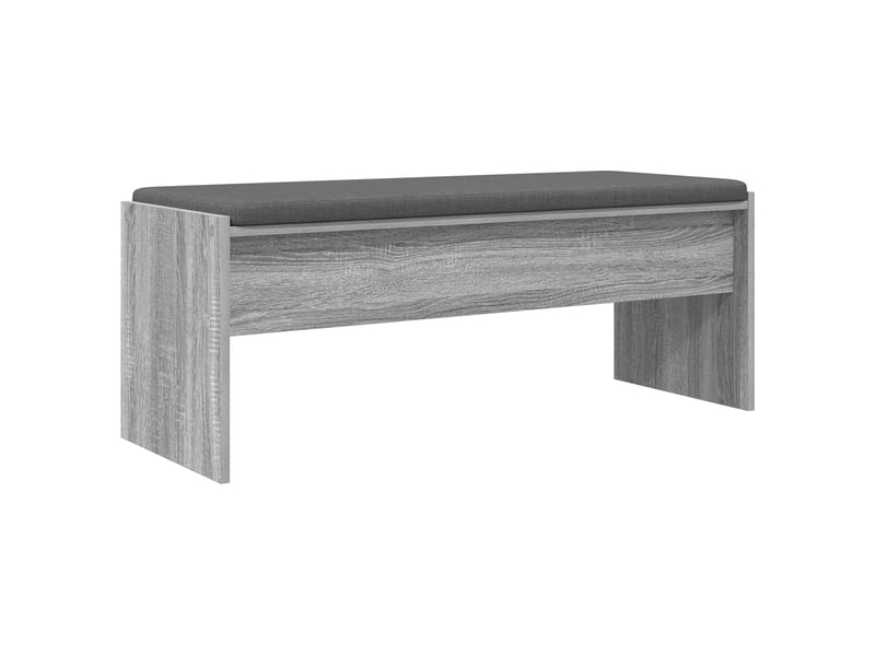  Banc d'entrée, banc interieur avec coussin gris sonoma 103x38x40 cm  - Conforama A