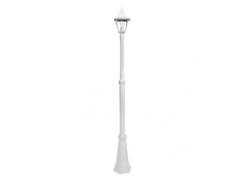 Lampadaire extérieur fabrilamp spica 1 x e27 blanc ip44 147-220 x 20 x 20 cm 149241001 - Conforama E