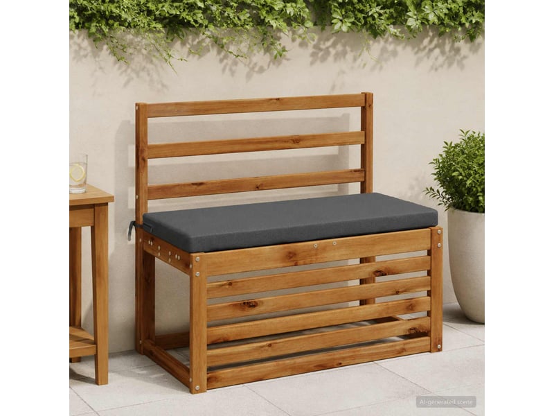  Coussin de banc, coussin d'assise, coussin de canapé soest 100 % polyester anthracite 80 x 40 x 5 cm cf52989  - Conforama B