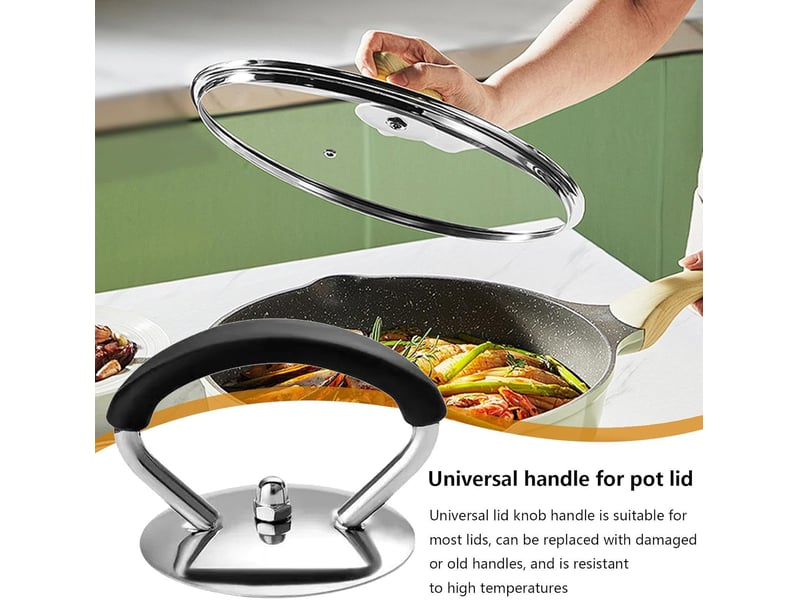Poignée de couvercle de casserole, boutons de couvercle de 4,6 cm, bouton de cuisine en acier inoxydable bouton de remplacement de la casserole none - Conforama D
