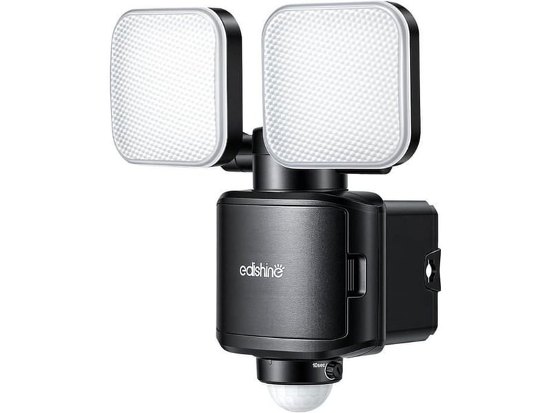  Projecteur led exterieur detecteur de mouvement 2 tetes ajustables 900 lm 6500 k ip44 370618_AADAW90517_6_DROPFR - Conforama A
