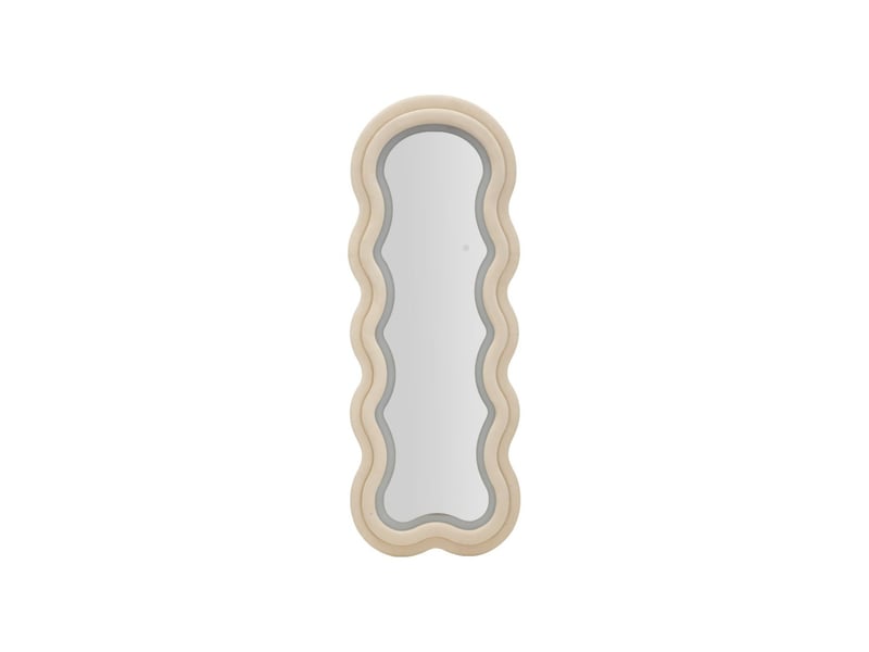  Miroir mural led ondulé velluto 160cm crème  - Conforama A