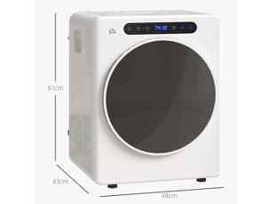 Seche linge B61-010V90WT - Evacuation 3 kg largeur 43 cm