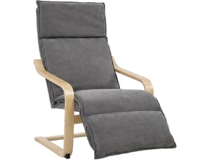 Pouf / repose pied gris