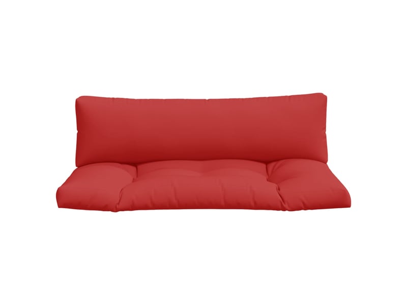  Lot de 2 coussins de palette, coussins de canapé rouge tissu cf59617  - Conforama D