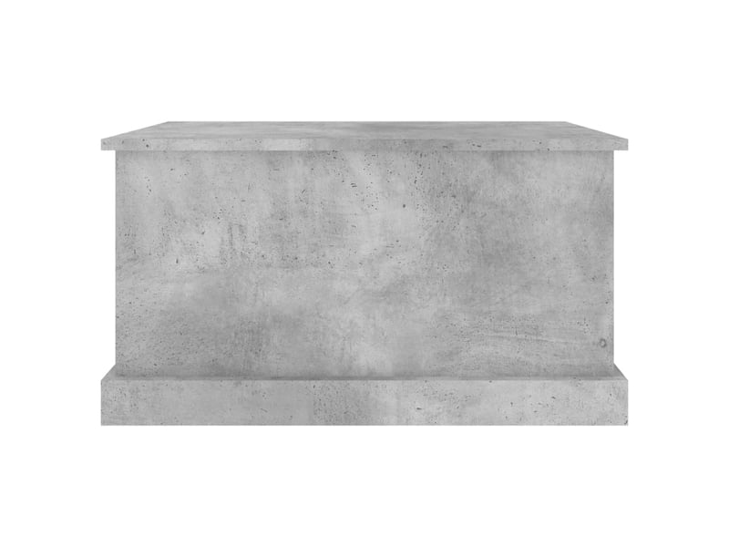 Boîte de rangement, coffre de rangement gris béton 70x40x38 cm bois d'ingénierie - Conforama E