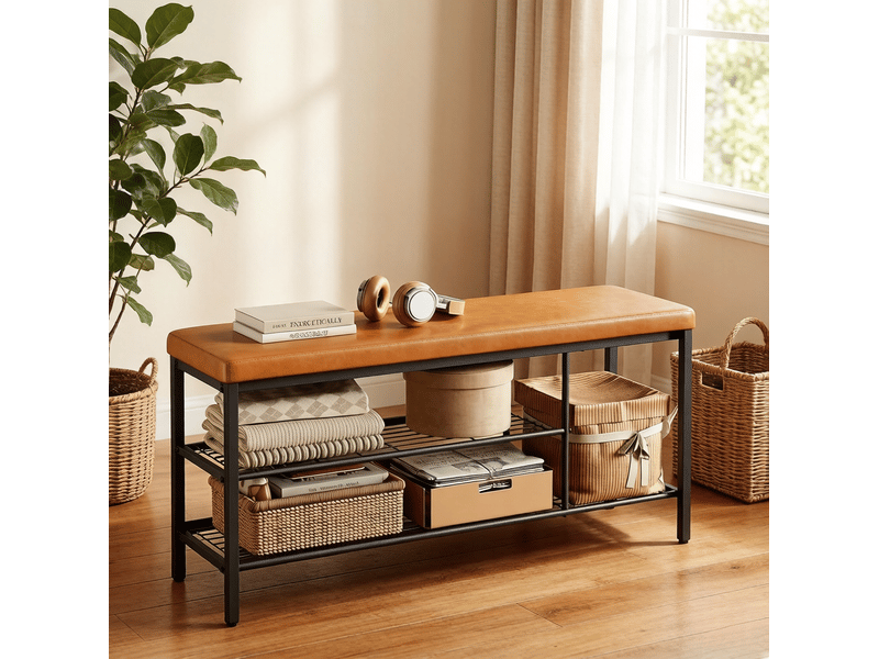 Banc à chaussures avec assise et rangement 100 cm evryae - Conforama D