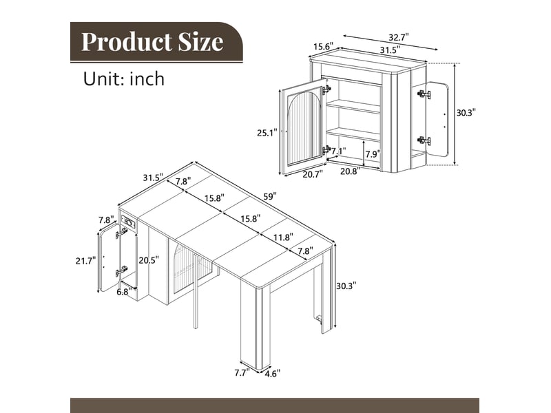  Bar conception d'épissure 80x39,679,6119,6149,6x77 cm 3 plateaux roulettes rangements mdf et verre blanc noir  - Conforama C