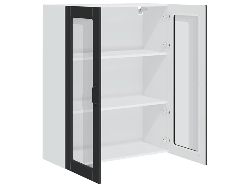  Meuble mural de cuisine | armoire de cuisine noir 80x31x100cm shl7158  - Conforama E
