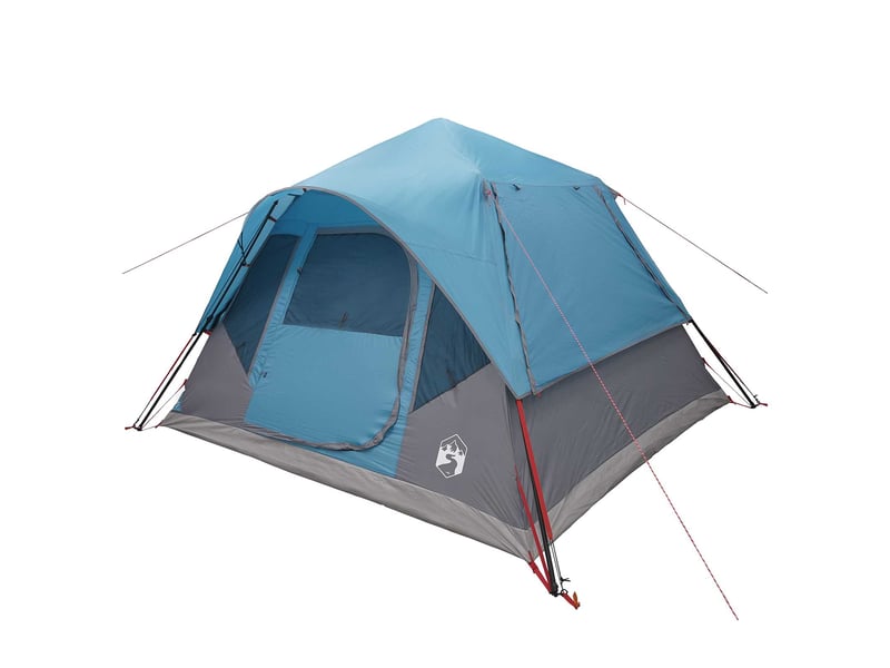  Tente instantanée, tente de camping bleu 305x275x190 cm polyester et acier  - Conforama C