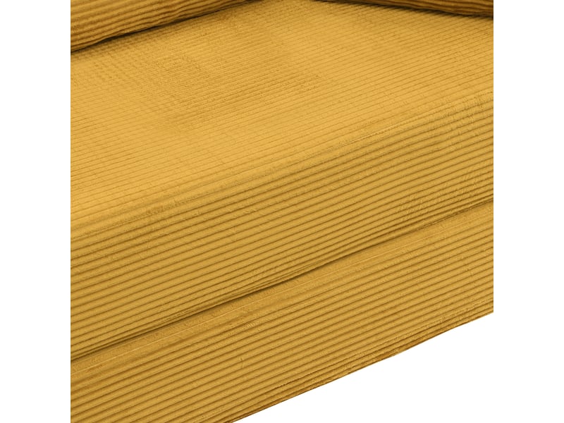  Canapé‑lit ovale modulable sans structure 173 x 176 cm, autoportant, revêtement velours côtelé, livré avec coussins, canapé‑lit pliable multifonction Fay Lum - Conforama W