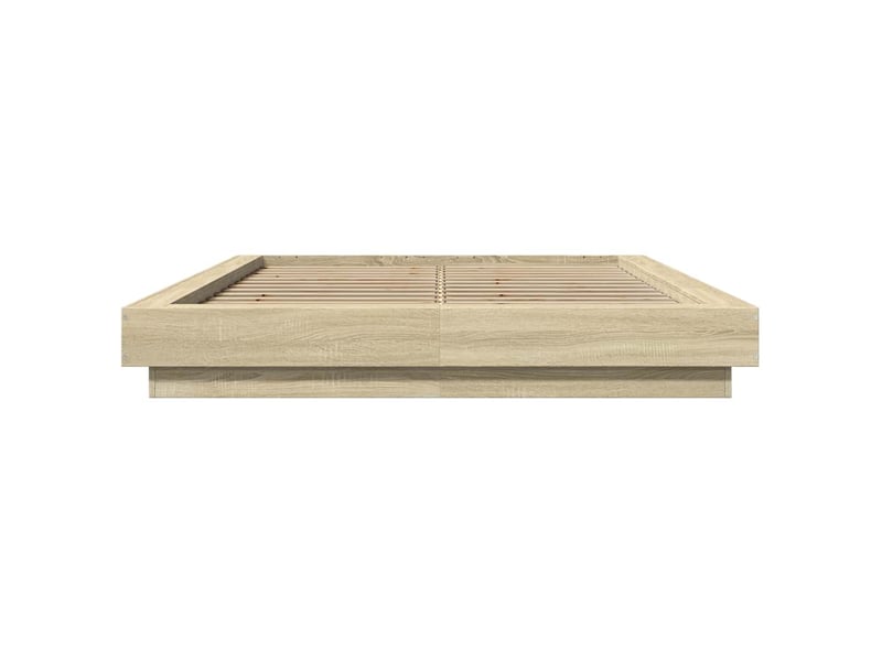  Lit double- lit adulte -  cadre de lit avec lumières led sans matelas 140x200 cm  - Conforama D